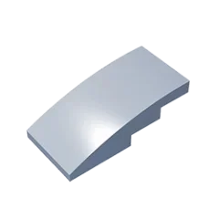 Slope, Curved 4 x 2 Building Block (Gobricks GDS-660) | Compatible with Lego 93606 Par close-up view