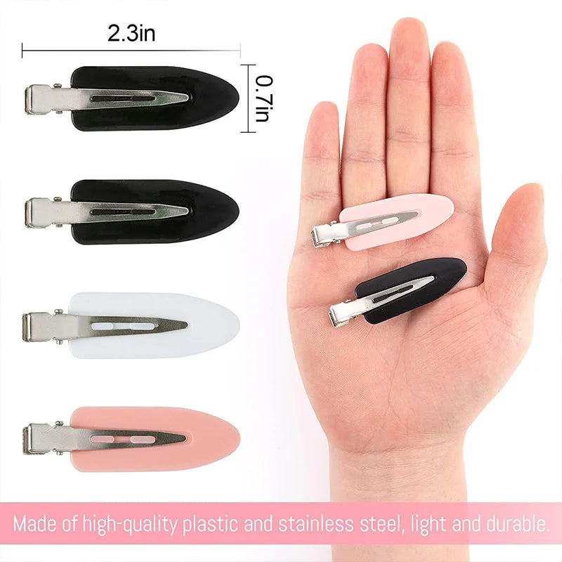 10pcs/set No Crease Basic Hair Clips For Women Girls Hair Styling Makeup No Bend Ha additional angle