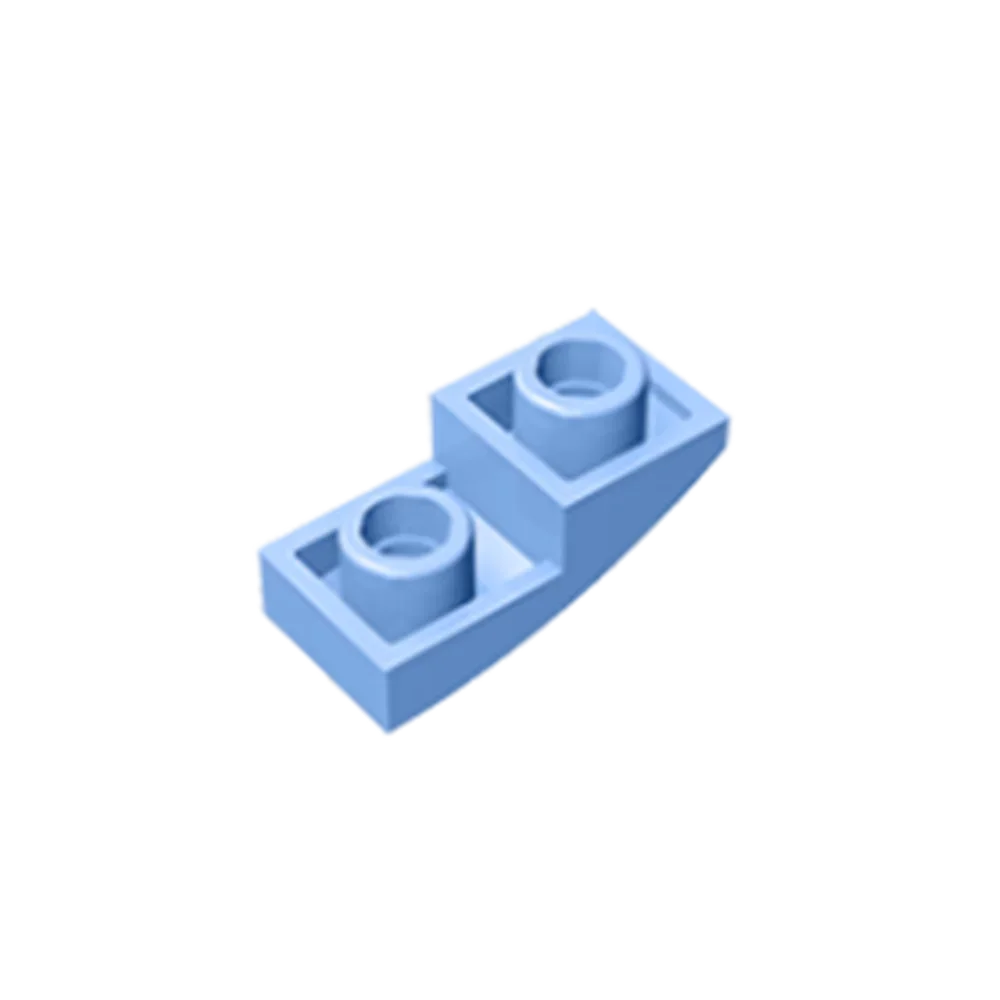 Gobricks GDS-795 Slope, Curved 2 x 1 Inverted | Compatible Building Block for DIY Pro alternate view
