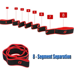 Yoga Stretch Resistance Band | Multi Loop Stretching Strap for Flexibility Training alternate view