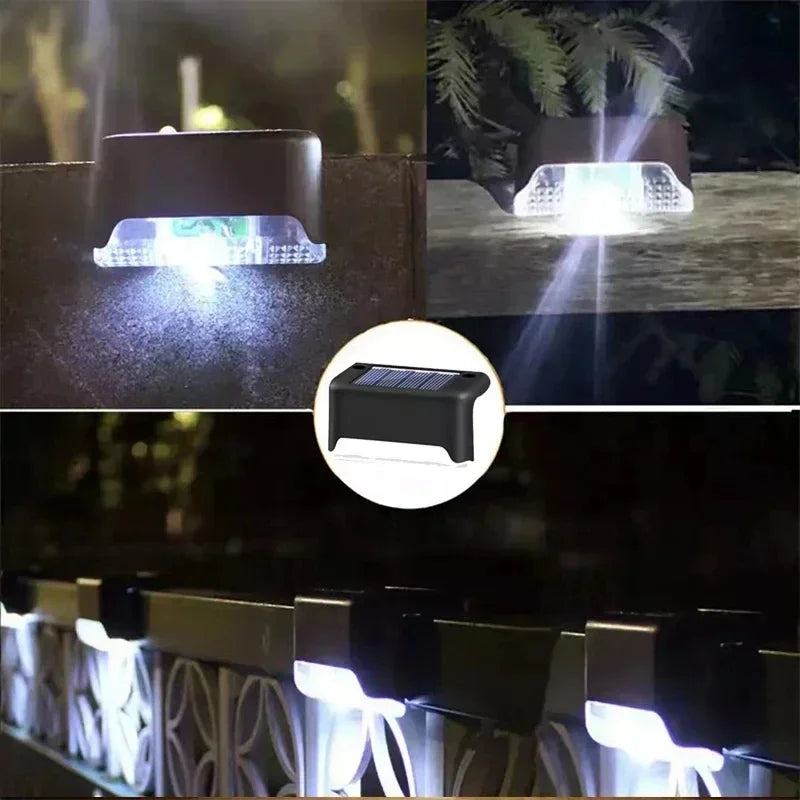 LED Lights Outdoor Garden Light Deck Lamp Solar Stairs Light Waterproof