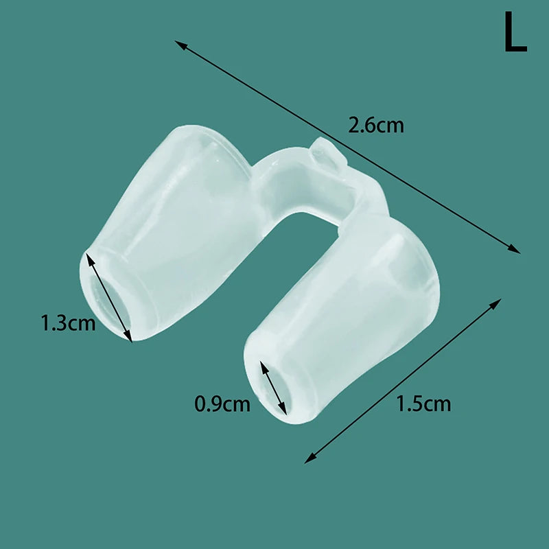 Nasal Support Clip for Rhinoplasty Recovery | Silicone Nose Shaper for Snoring close-up view