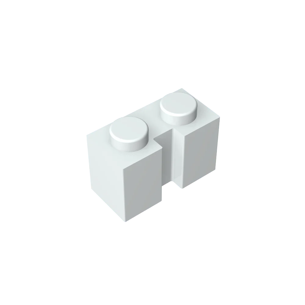 Gobricks GDS-798 Brick 1x2 with Groove | Compatible Building Block for DIY Sets detail view