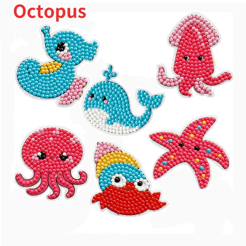Child Diamond DIY Painting Sticker Set Toys Colorful Cartoon Sticker Handmade Arts additional angle