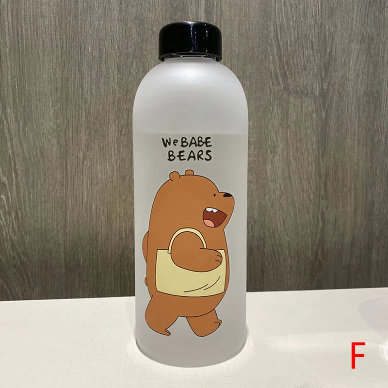1000ml Water Bottle Panda Cup Transparent Water Bottle Drinkware Cup Leak-proof additional angle