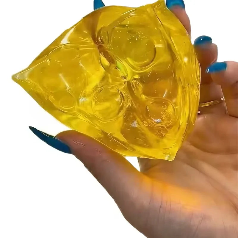 Relieve Stress Squishy Honey Cheese Square Fidgets Toys Super Soft Mochi Cheese Squee lifestyle view