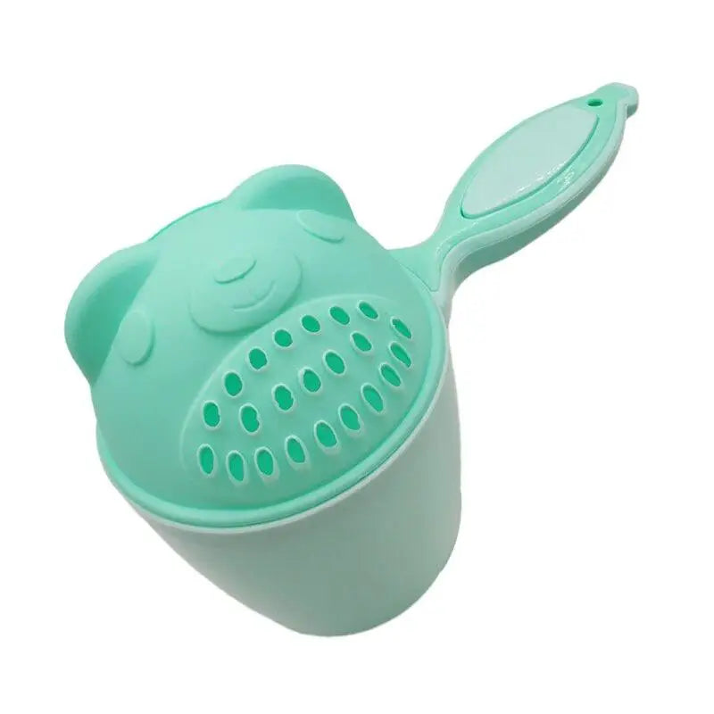 1PC Baby Cartoon Bear Bathing Cup Newborn Kid Shower Shampoo Cup Bailer Baby Kids Shower Water Spoon Bath Wash Cups