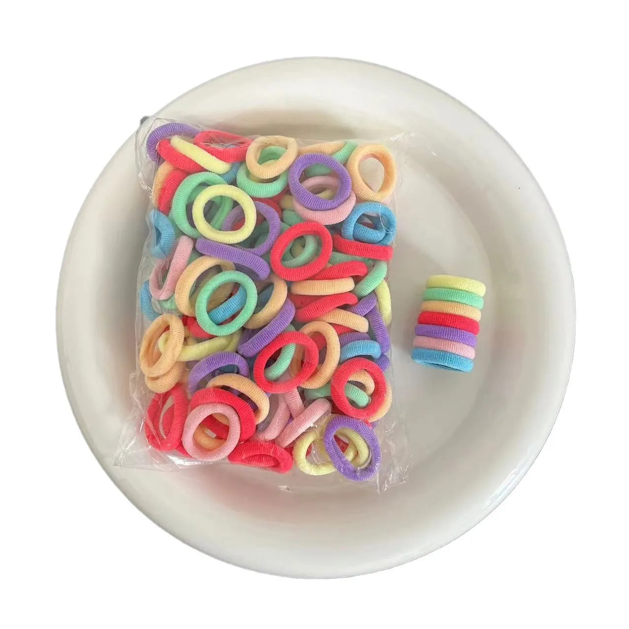 Ponytail Hold Hair Tie Rubber Bands Scrunchie Hair for Girls detail view