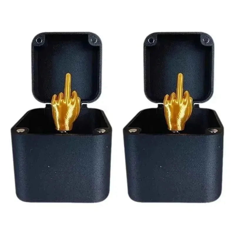 The Pop-up Middle Finger Gift Box for Creative Desk Pranks | Novelty Home Decor additional angle