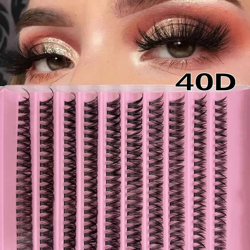 Cluster Lashes 200 Pack | DIY Individual Eyelashes with Natural Wispy Look lifestyle view