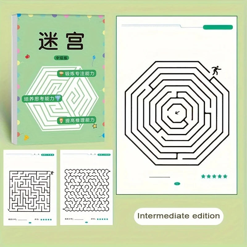 Educational toys for children, maze game books, concentration training exercises, Chr alternate view