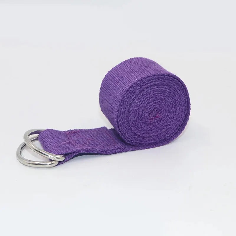 Cotton Yoga Strap | Adjustable D Ring Buckle Belt for Pilates and Dance lifestyle view