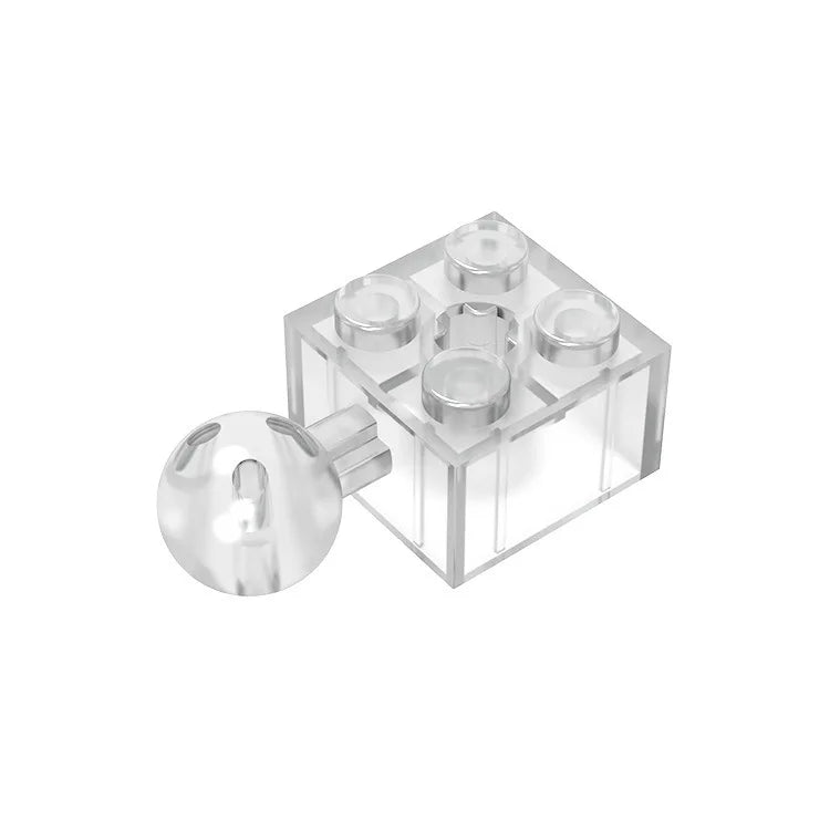 Gobricks GDS-976 Technical Brick Modified 2 x 2 with Ball Joint and Axle Hole | Compa alternate view