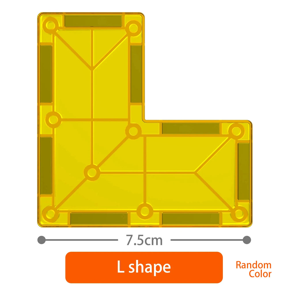 Magnetic Building Tiles Set | Educational Construction Toy for Kids additional angle