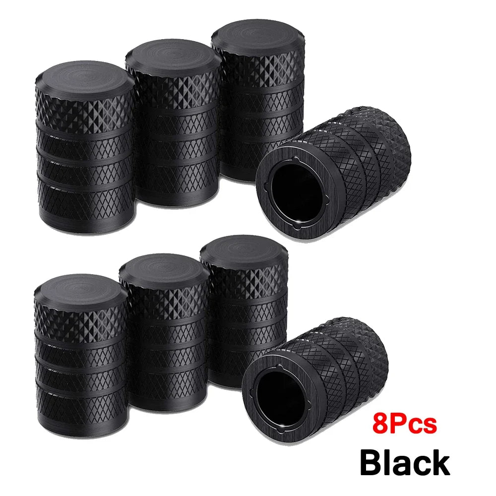 Aluminum Tire Valve Caps 4/8/12 Pcs Universal Stem Covers