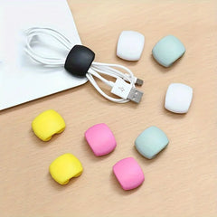 10pcs Multi-Function Cable Organizer Clips for Charging & Earphone Cords - Durable Plastic