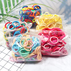 51 Colors Basic Elastic Hair Band for Girls 20/30/50PCS 4cm Simple Solid Color Headband detail view