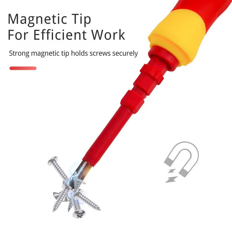 3-in-1 Insulated Screwdriver Kit | Interchangeable Magnetic Bits detail view