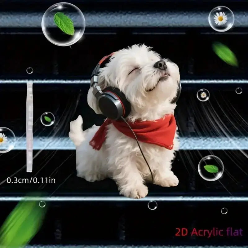 Acrylic Car Vent Clip Aromatherapy Air Freshener Holder 2D Decorative Air Conditionin alternate view