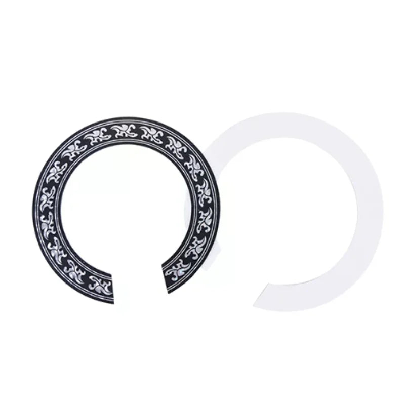 104mm 94mm inch Size Hard PVC Guitar Circle Sound Hole Rosette Inlay close-up view