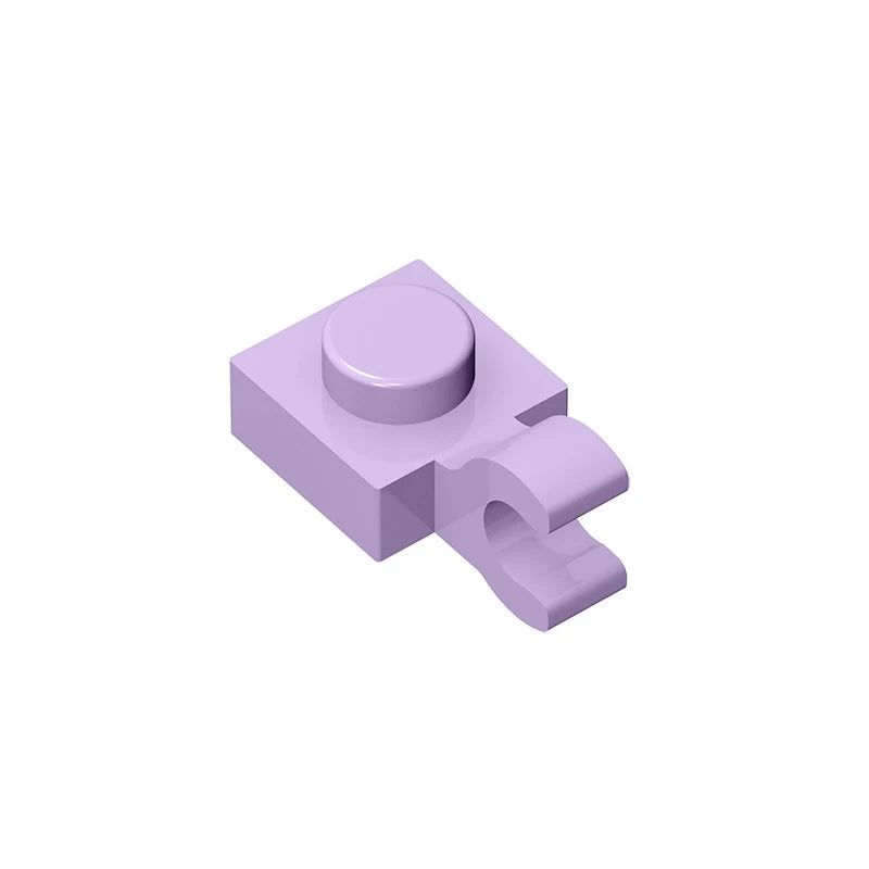 PLATE 1X1 W/HOLDER VERTICAL Building Block | Compatible with Lego 6019 61252 detail view