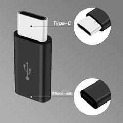 1/3Pcs Micro USB Female To Type C Male Adapter OTG Converter Micro-B To USB-C Connect alternate view