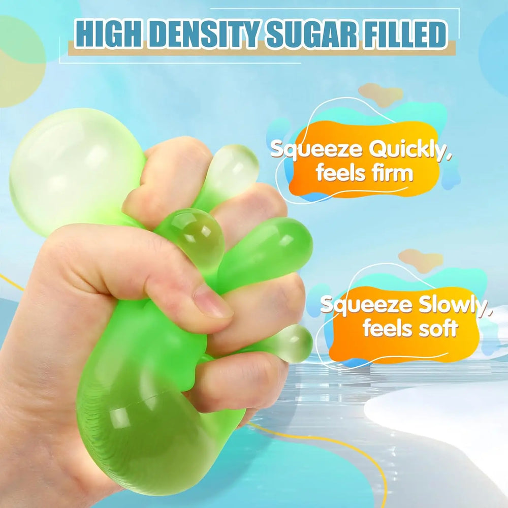 Stress Cube Squishy Fidget Toys | High Density Gel Filled Sensory Calming Toys alternate view