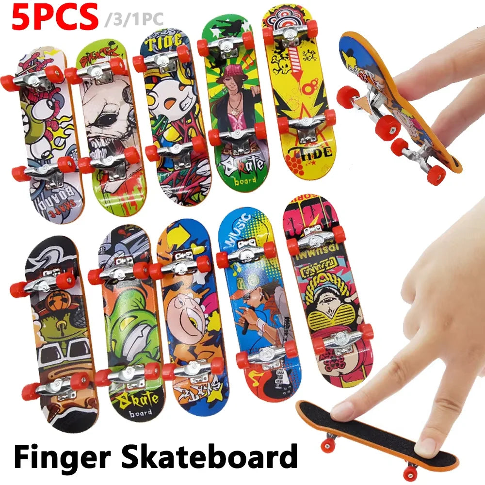 Mini Finger Skateboard Professional Alloy Stand Fingerboard Toy | Cool Graffiti Finger S detail view