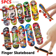 Mini Finger Skateboard Professional Alloy Stand Fingerboard Toy | Cool Graffiti Finger S detail view