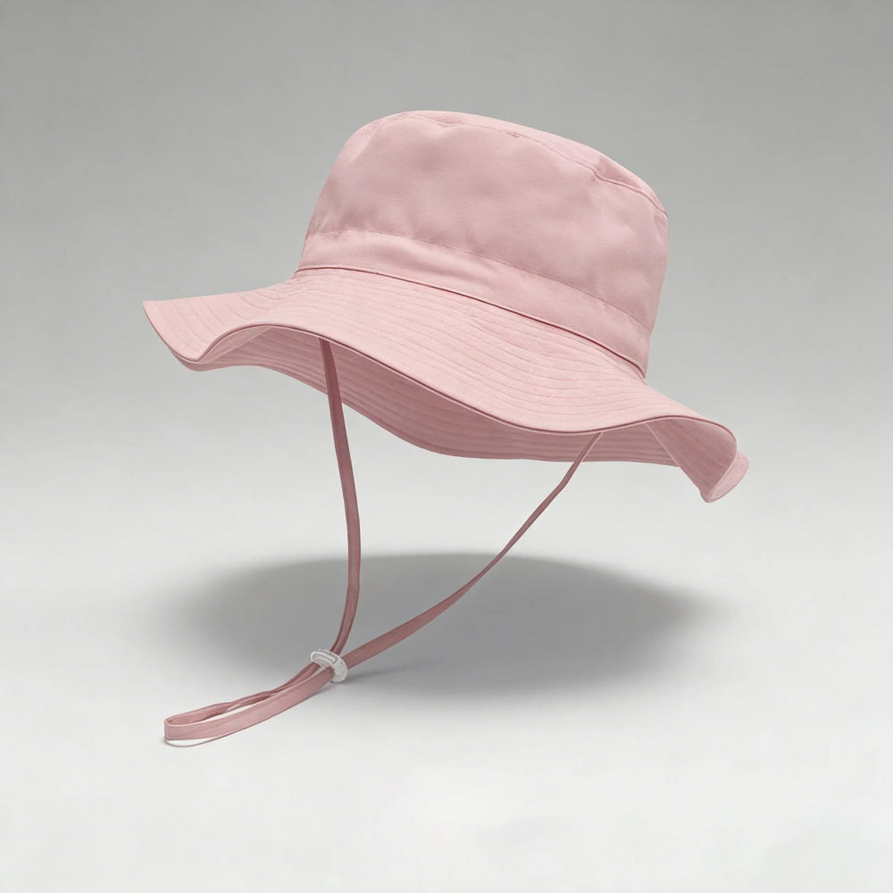Solid Color Kids Fisherman Hat | Unisex Summer Sun Protection Hat detail view