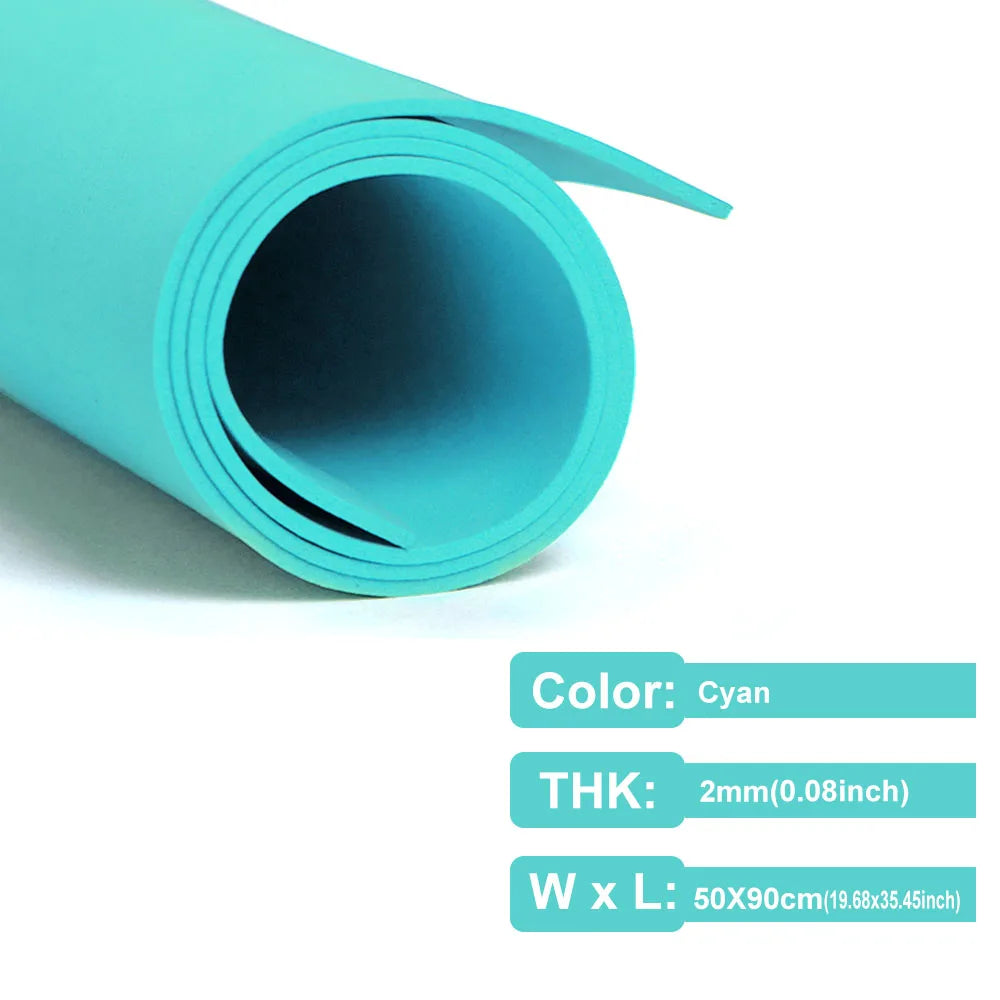 2mm Thick Multicolor EVA Foam Paper Sheet | 50x90cm DIY Craft Foam alternate view
