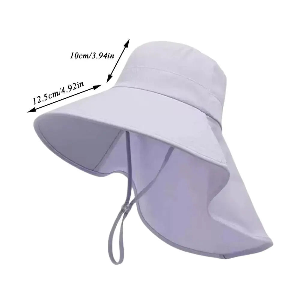 Wide Brim Sun Hat with Neck Flap | UV Protection Fisherman Hat for Outdoor Travel alternate view