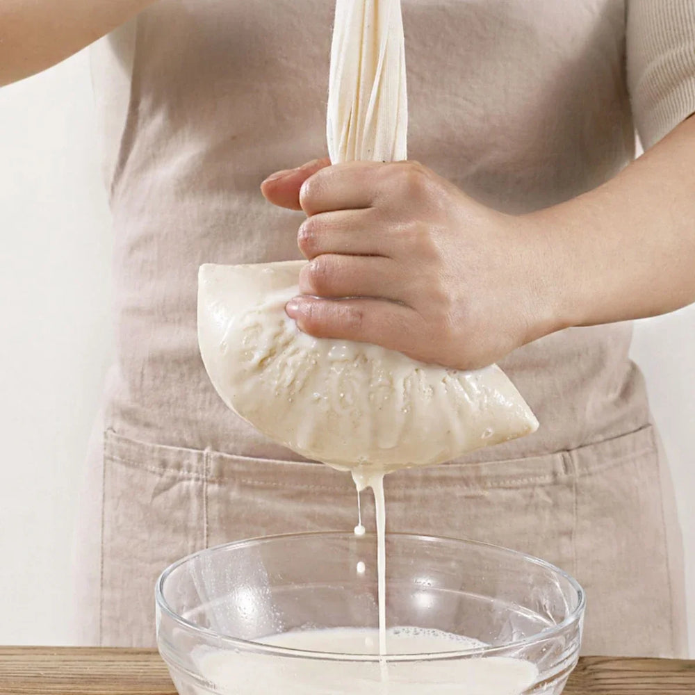 Nut Milk Bag Home Kitchen Gadgets Dish Drainer Kitchenware Reusable Unbleached Useful alternate view