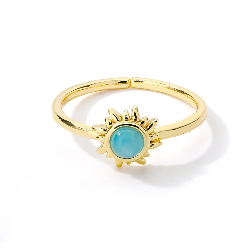 316L Stainless Steel Rings for Women Gold Color Never Fade Luxury Classic rings weddin close-up view