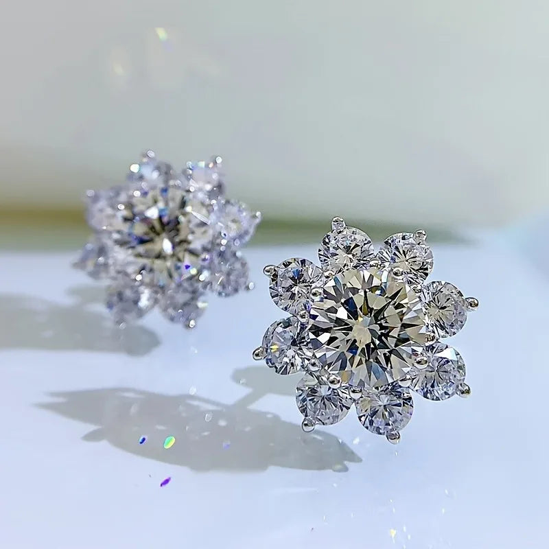 Delicate Small Round Stud Earrings Women with Shiny Cubic Zirconia Simple Versatile additional angle