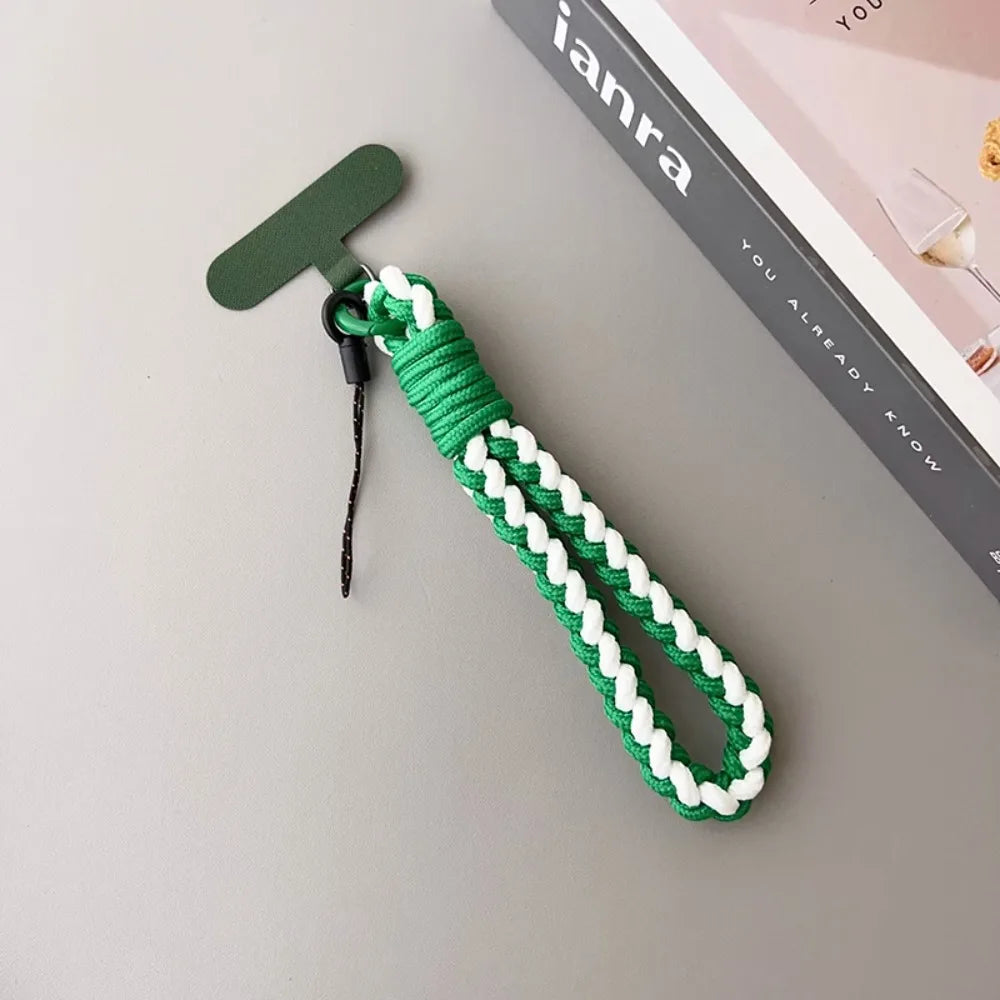 IN Korea Universal Braided Short Mobile Phone Lanyard Strap Hanging Chain Ring Cord additional angle