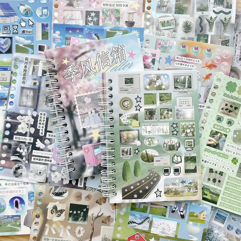 Mr. Paper Time Reshaping Cut Film Sticker Book | 30pcs Coil Design for DIY Scrapbook alternate view