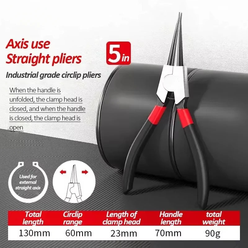 5-In Circlip Pliers | Dual-Purpose Retaining Ring Pliers for Internal and External Sn lifestyle view