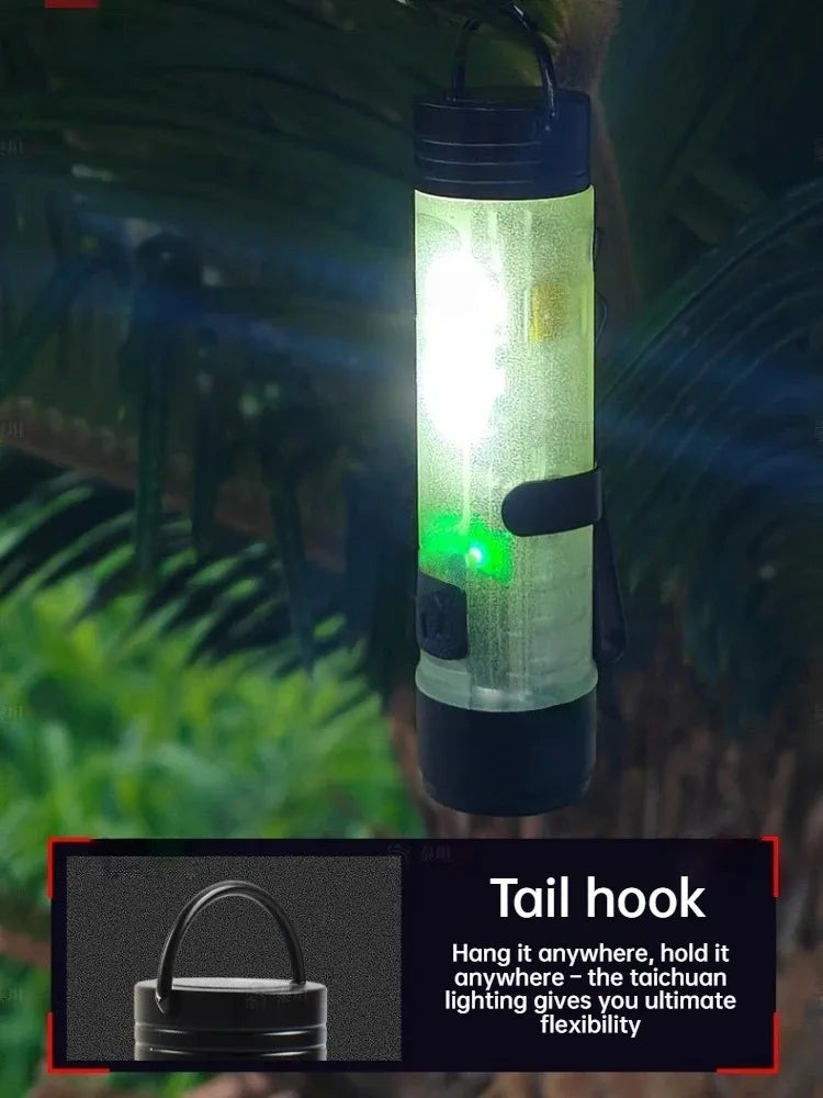 USB Rechargeable Mini Pocket LED Flashlight Torch Keychain Clip Light Long Endurance Emergency