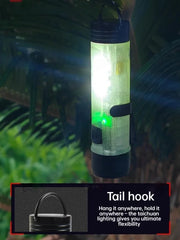 USB Rechargeable Mini Pocket LED Flashlight Torch Keychain Clip Light Long Endurance Emergency