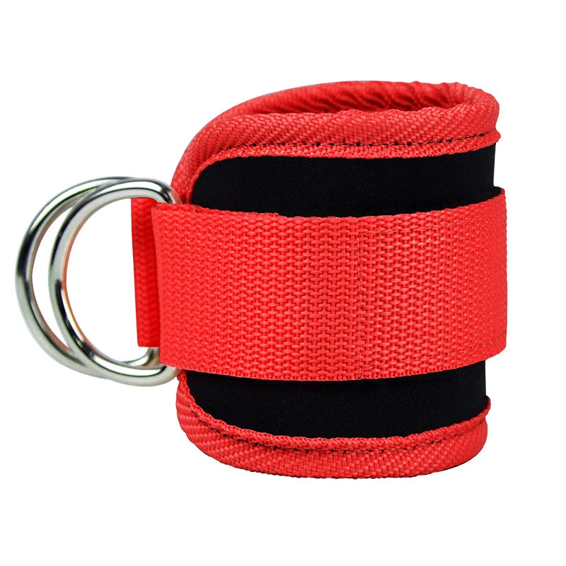 Gym Ankle Straps | Adjustable Double D-Ring Cuffs for Leg Training and Cable Machines alternate view