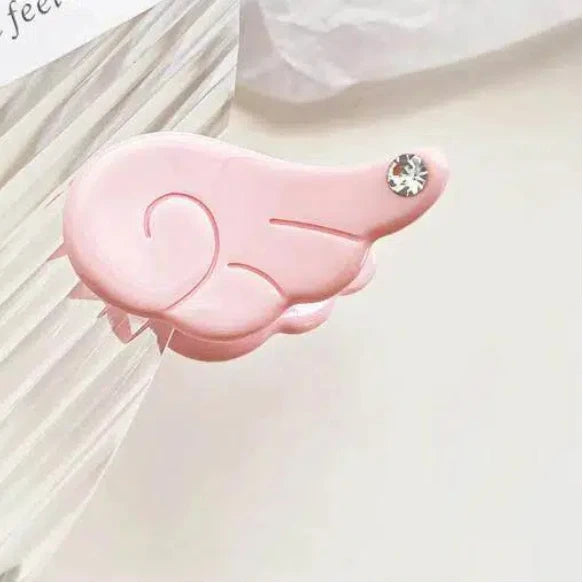 1Pair Cute Sweet Japanese Style Y2K Angel Wing Hair Clip Hairpin Barrettes Hairgrip Headdress Headwear Ornaments Accessories