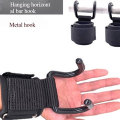 Weight Lifting Hook Grips with Wrist Wraps | Gym Hand-Bar Support for Pull-Ups and Po alternate view