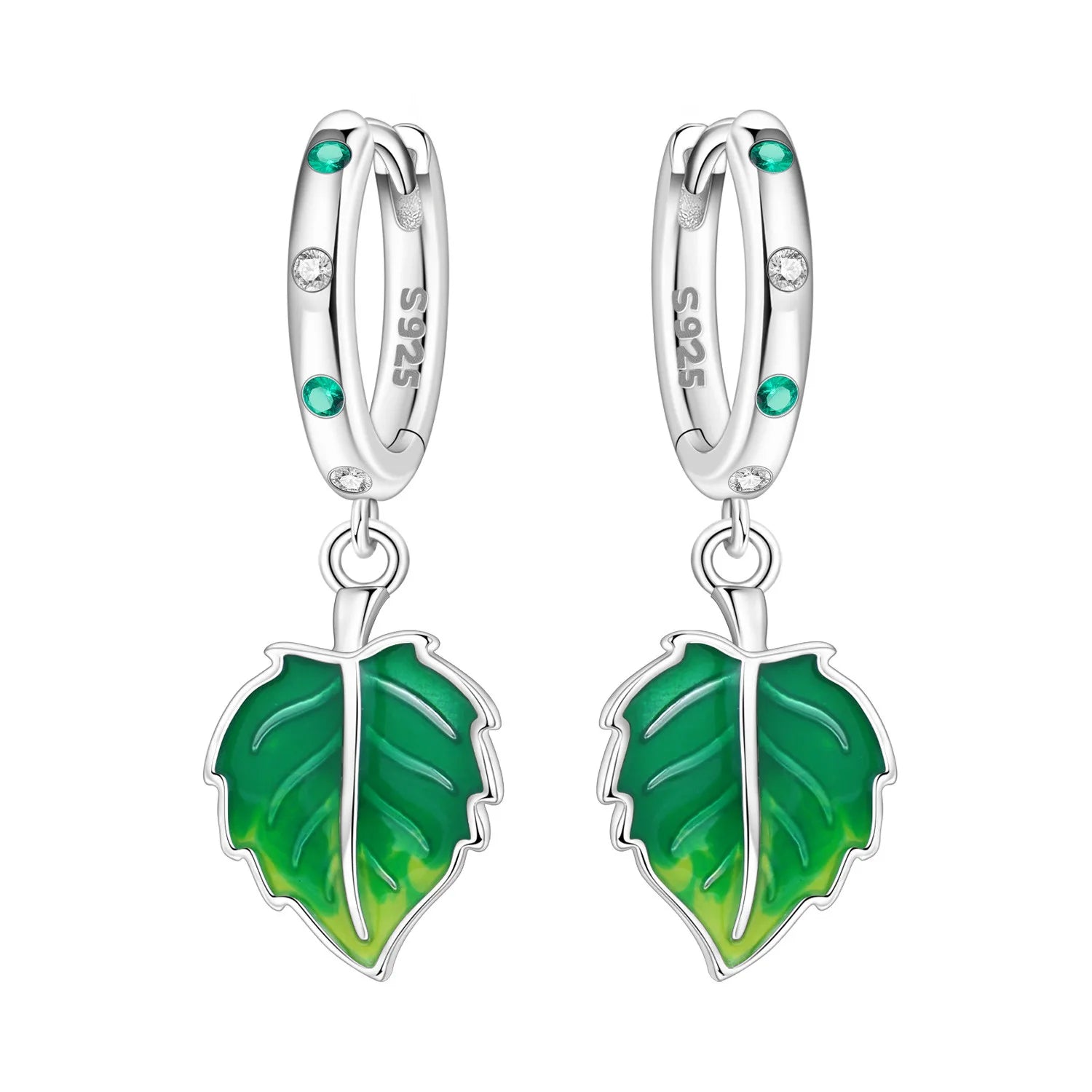 Orstarry Original 925 Sterling Silver Blue Iris Flower Earrings Women Hoop Earring Anniversary Jewelry Trendy Gifts