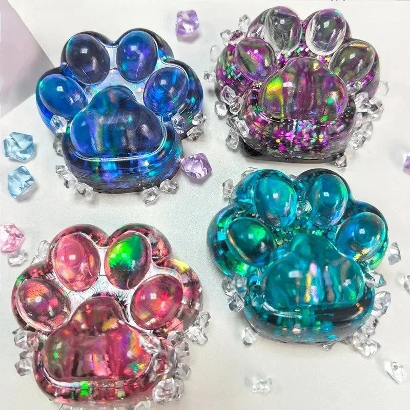 Taba Squishy Cat Paw Squeeze Toys Kawaii Sticky Squishies Fidget Toys for Birthday Party Favors Nove