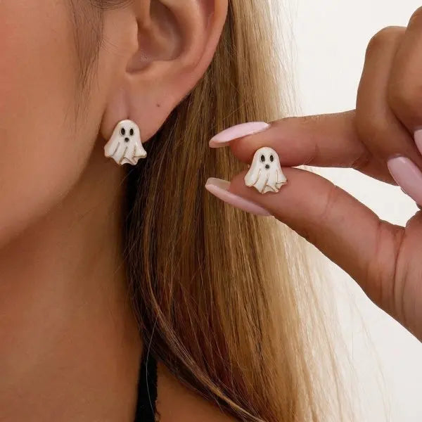 Funny Prank Flies Stud Earrings For Women Realistic Simulation Insect Small Fly Ear additional angle