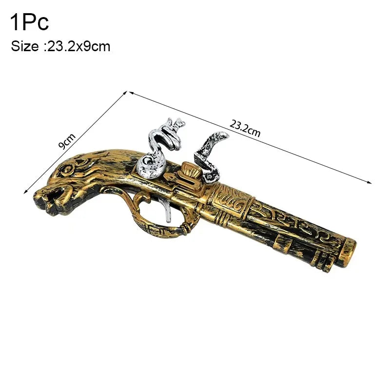 Pirate Theme Party Decoration Pirate Captain Hat Patch Pistol Treasure Toys For Kid additional angle