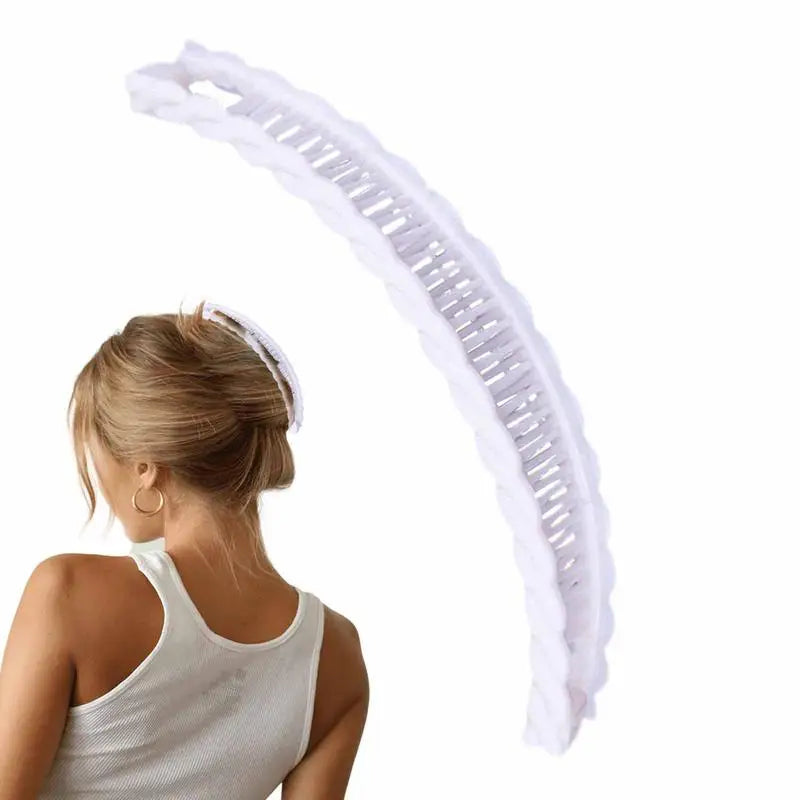 Acrylic Banana Hair Clip Fishtail Ponytail Clip for Women close-up view