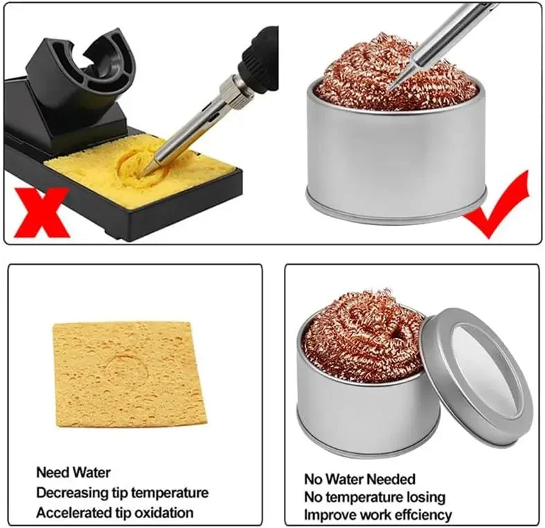 Soldering Iron Tip Cleaner Ball Mesh Filter detail view
