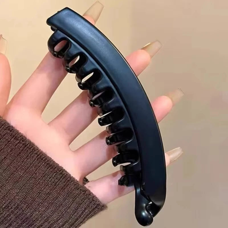 1/3pcs Tortoiseshell Banana Hair Clip Fish Shaped Hairpin For Women Hair Accessories Hai detail view